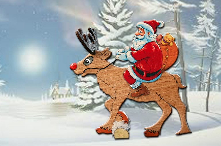Renne et Père Noel